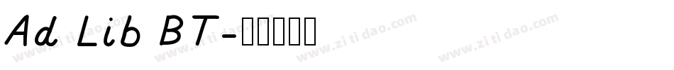 Ad Lib BT字体转换